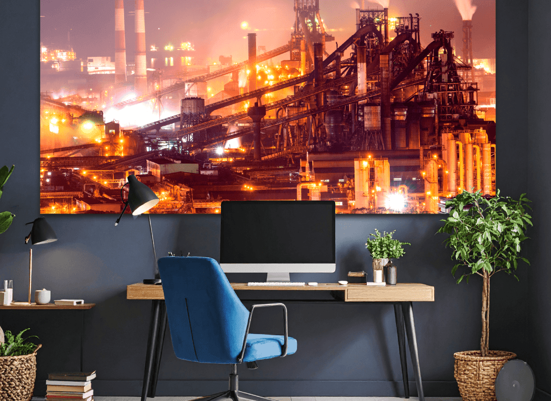 アートパネル作成事例 戦闘機の写真を部屋の壁に飾った事例